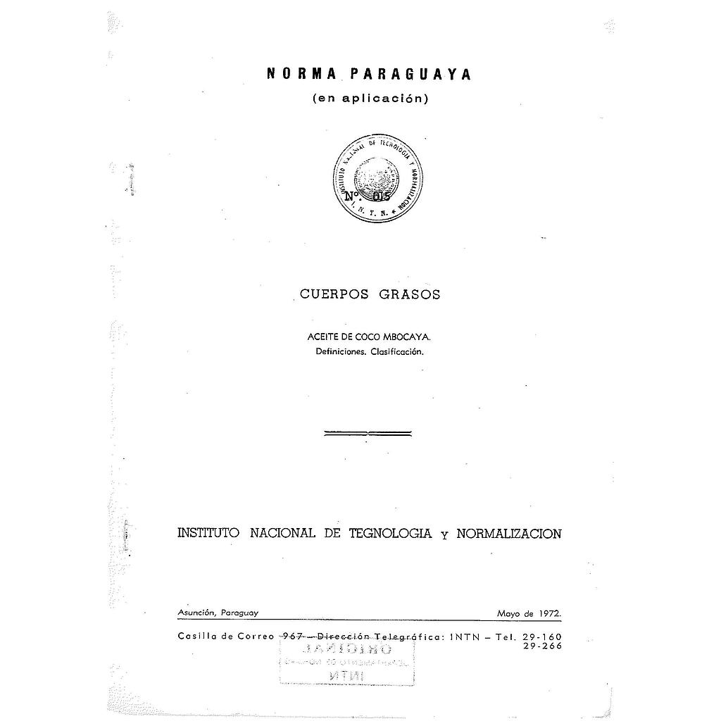 PNA Nº 015