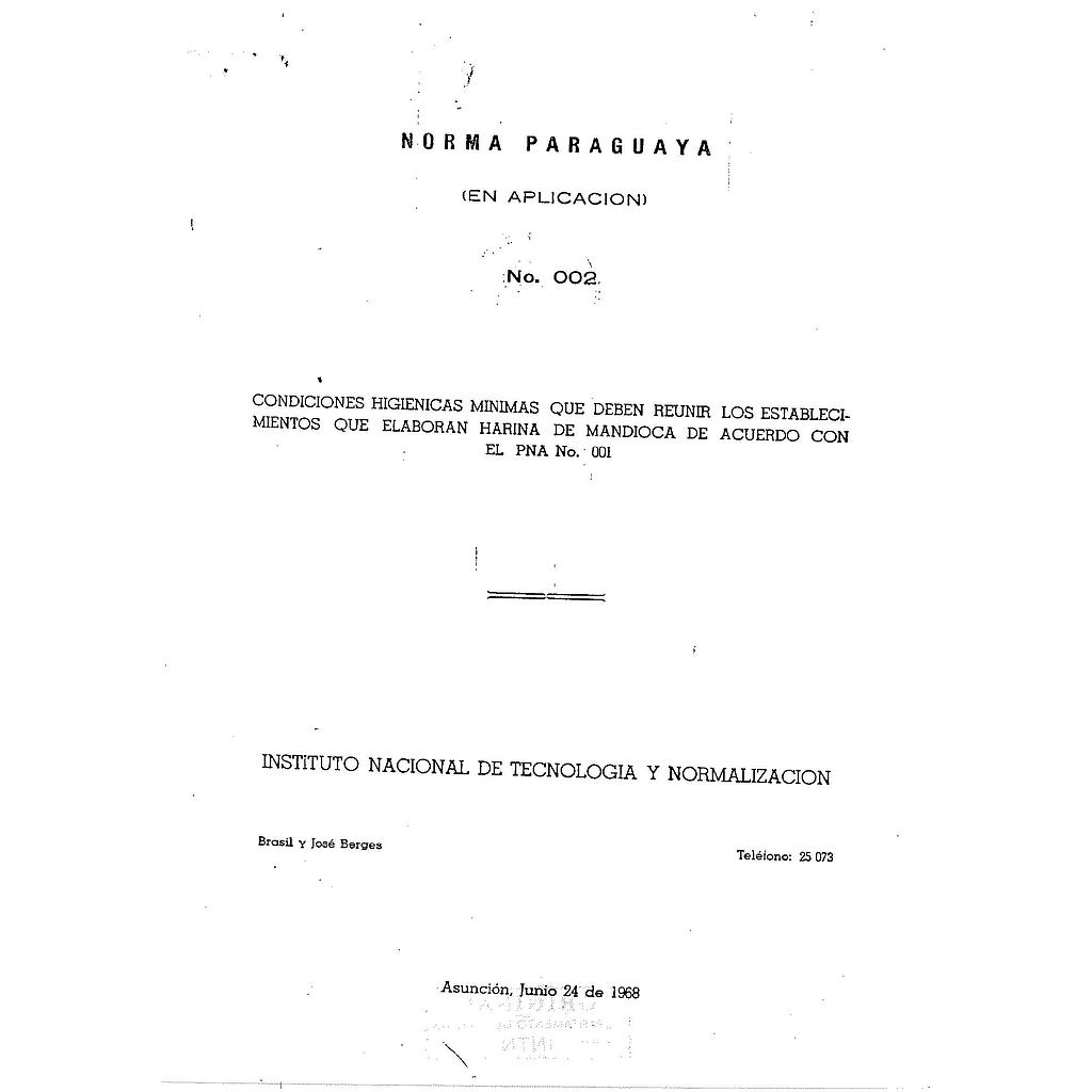 PNA Nº 002