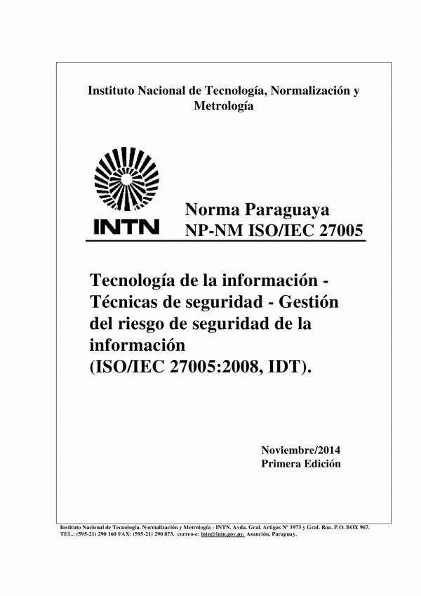 NP-NM ISO/IEC 27005